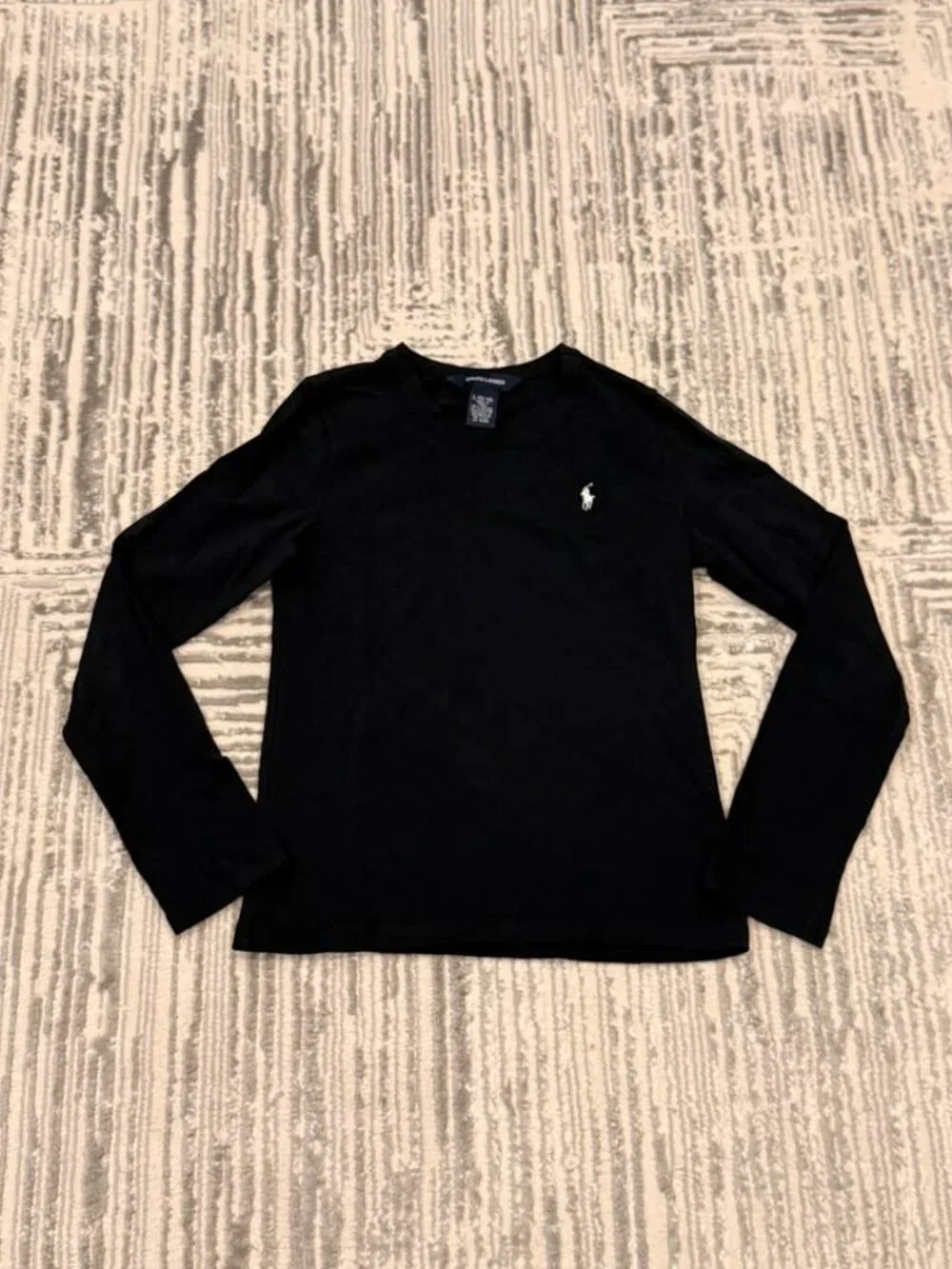 Ralph Lauren kids youth large 12/14 black long sleeve shirt